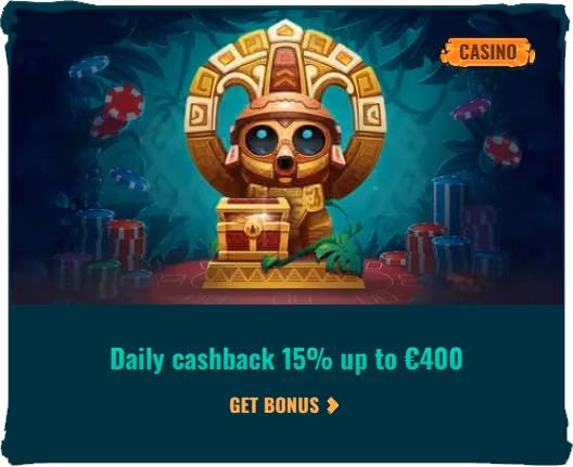 Daily Cashback 15% up to €400